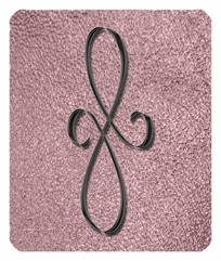 DF35-601-BK-SH-OR Black Scroll Shimmer Orchid